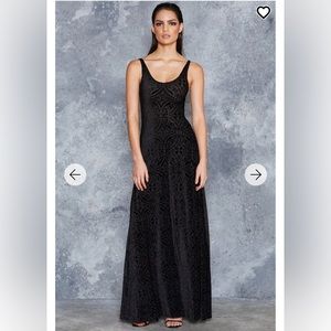 BlackMilk Burned Velvet Maxi Dress - Large